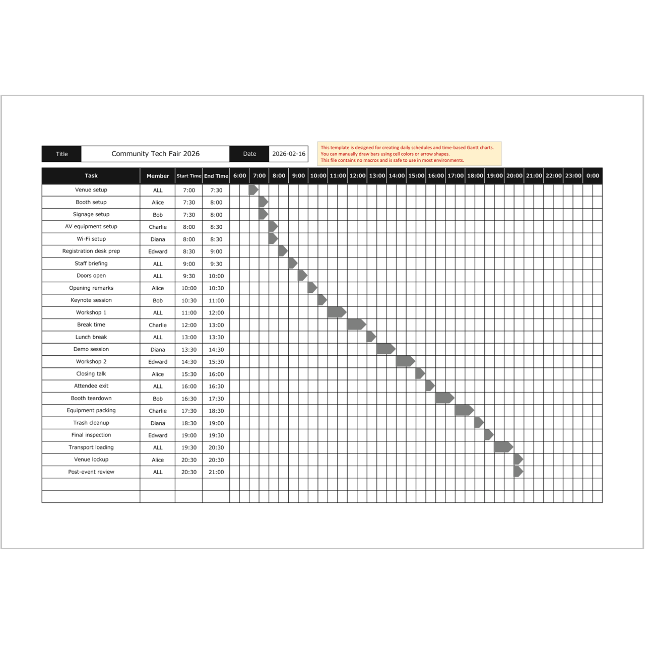 Staff Schedule Template Excel | Free Download for Team Planning