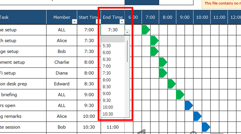 Input Support for Assignee, Date, and Hours